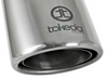 aFe Takeda 304 Stainless Steel Clamp-On Exhaust Tip 2.5in. Inlet / 4in. Outlet / 8in. L - Polished