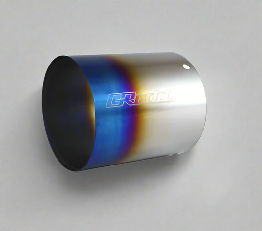 GReddy Burnt Titanium Tip (105mm Dia/120mm Length) for Revolution RS/RS-TI/RS-Race