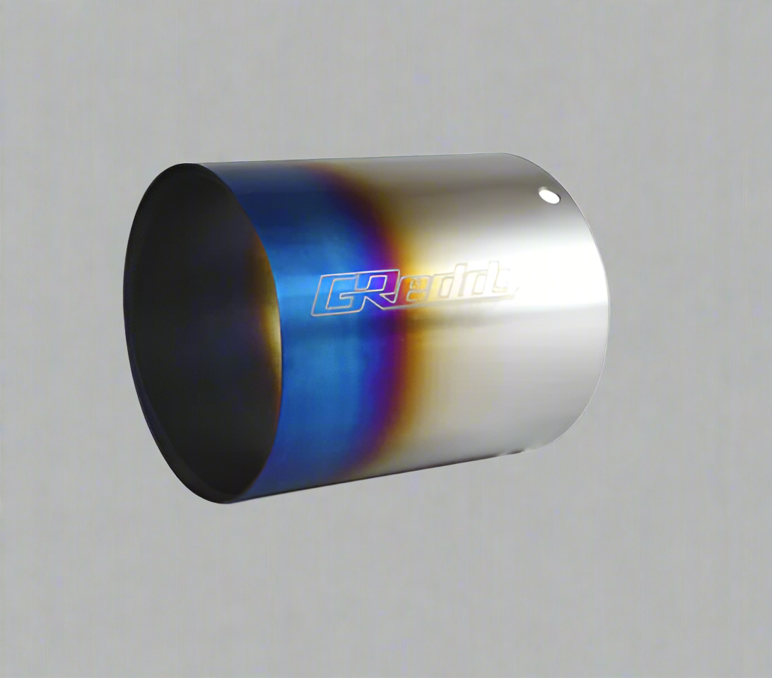 GReddy Burnt Titanium Tip 115mm Diameter 120mm Length (for Revolution RS/RS-TI/RS-Race) - 160 Rev RS