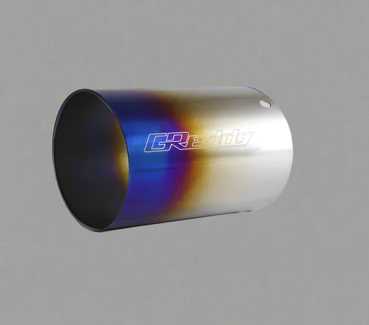 GReddy Burnt Titanium Tip (105mm Dia/150mm Length) for Revolution RS/RS-TI/RS-Race