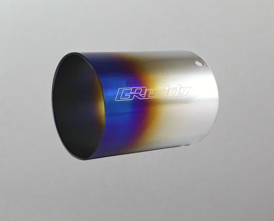 GReddy Burnt Titanium Tip 115mm Diameter 170mm Length (for Revolution RS / RS-TI / RS-Race)