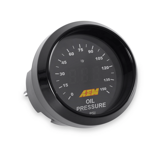 AEM Classic Digital 150 PSI OIL Pressure Gauge Kit