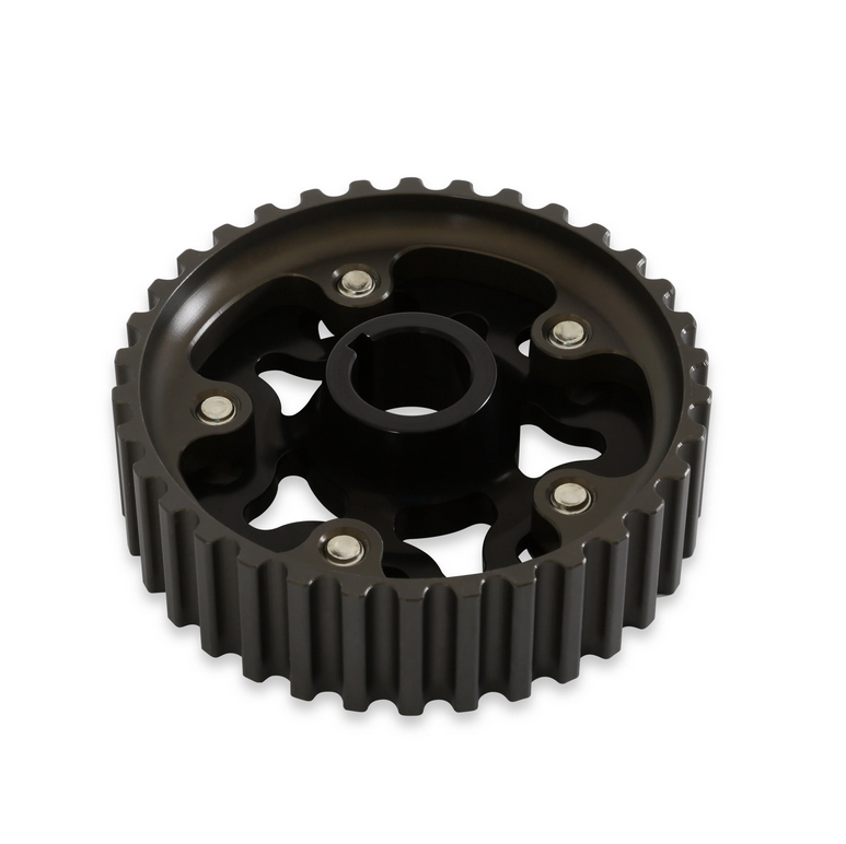 AEM Tru-Time Adjustable Cam Gears (Fits Honda/Acura B and H23 Series Engines - Black - 5-Bolt)