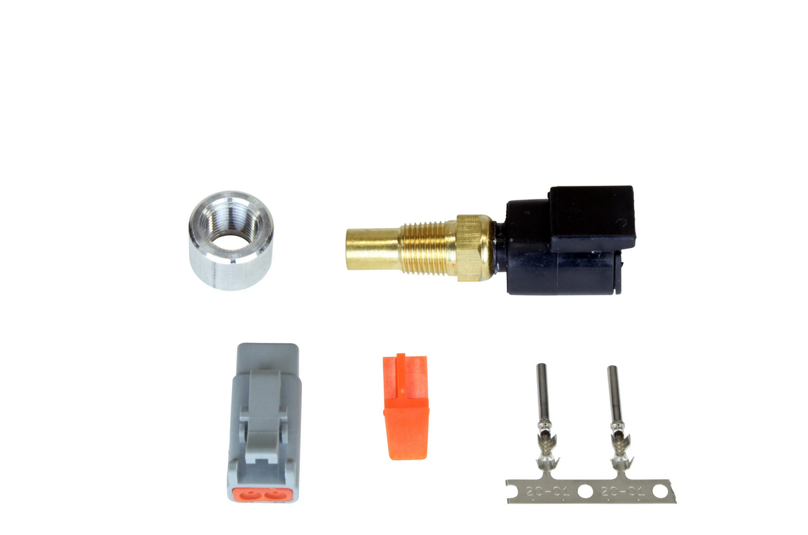 AEM Fluid Temp Sensor Kit (-20C to 150C / -4F to 302F - 1/8 in. NPT Aluminum Bung, Connector, and Pins)