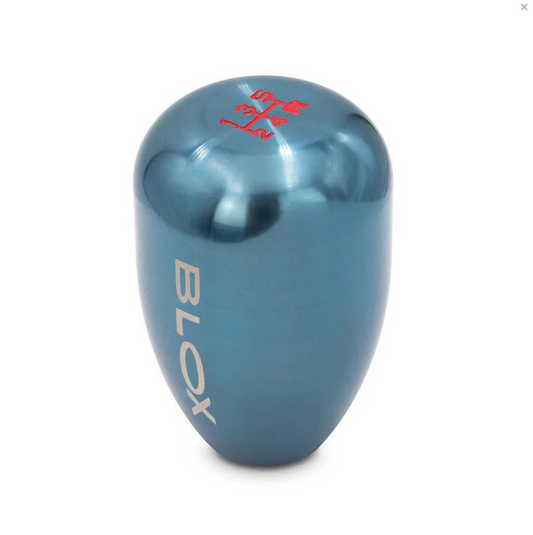 BLOX Racing 5-Speed Billet Shift Knob - Torch Blue 12x1.25mm