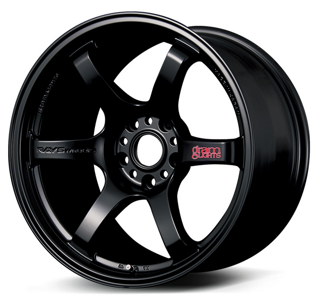 18x9.5 Gram Lights 57DR Semi Gloss Black