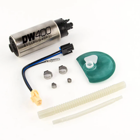 DeatschWerks 415LPH DW400 Fuel Pump w/9-1047 Install Kit 2015-2025 Ford Mustang V6/GT / 2015-2024 F-150