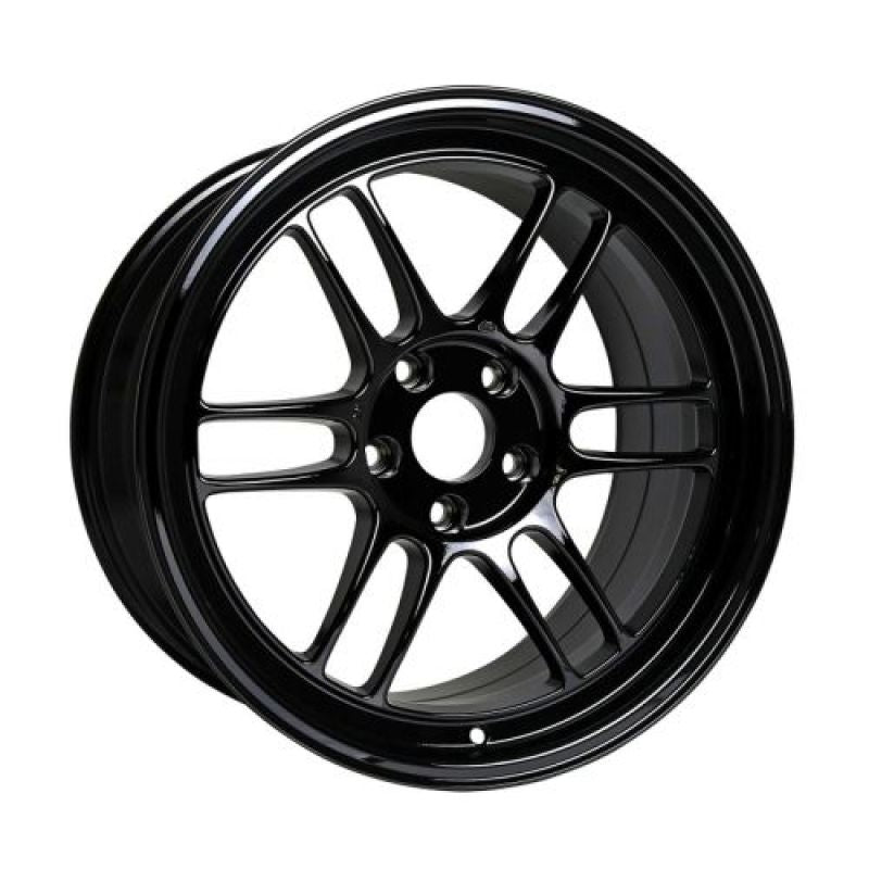 18x9.5 Enkei RPF1, 5x114.3 15mm Offset 73mm Bore Gloss Black Wheel