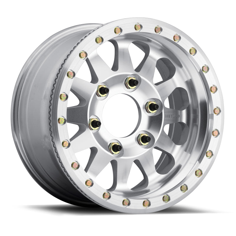 Method MR103 Beadlock 17x9 -12mm Offset 6x6.5 108mm CB Raw Machined w/BH-H24125 Wheel