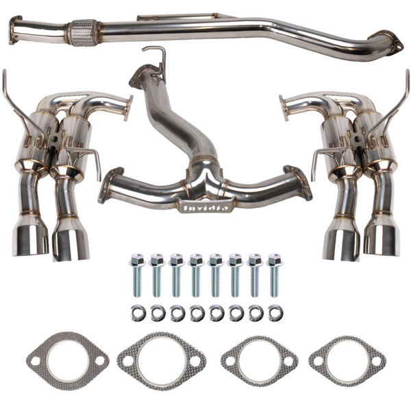 Invidia Gemini R400 Quad Tip Exhaust 2022+ Subaru WRX