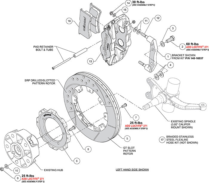 Wilwood Superlite Front Big Brake Kits 1969-1974 Porsche 911 3.00 MT (SRP Drilled/Slotted 12.19" Rotor)