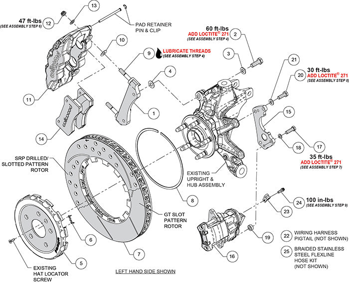 Wilwood Aero4 Big Brake Kits Rear 2020-2023 Chevy Corvette C8 (SRP Drilled & Slotted 15.00" Rotor)