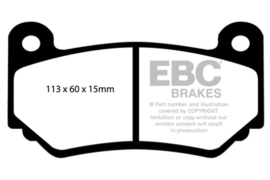 EBC AP Racing CP7600 Caliper Orangestuff Brake Pads