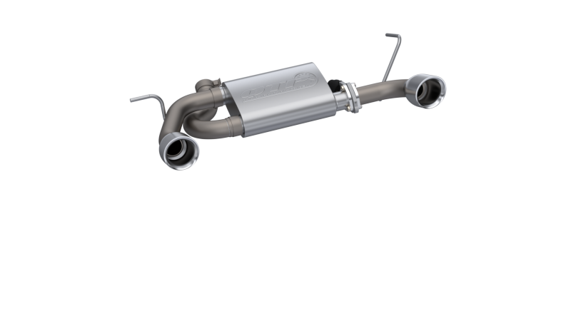 QTP 2007-2018 Jeep Wrangler 3.6L/3.8L 304SS Screamer Axle Back Exhaust w/4" Tips