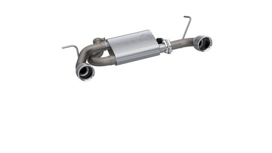 QTP 2007-2018 Jeep Wrangler 3.6L/3.8L 304SS Screamer Axle Back Exhaust w/4" Tips