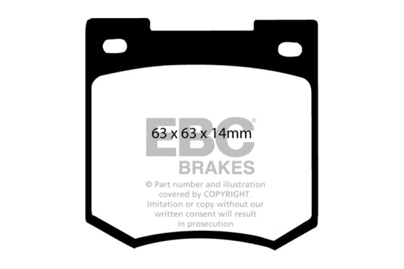 EBC Alcon R-Type RC3451 X510 Caliper Orangestuff Brake Pads