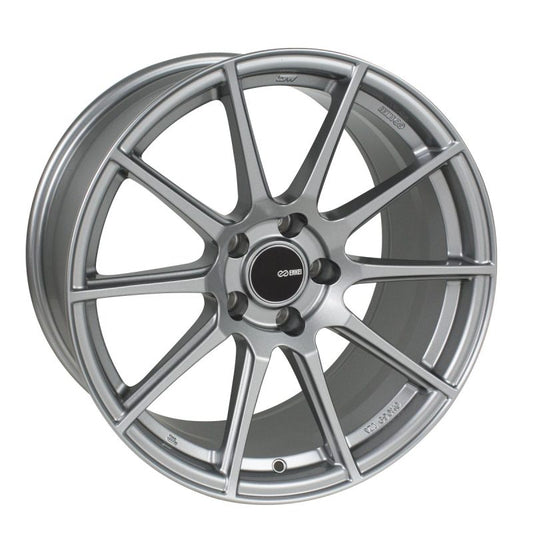 17x8.0 Enkei TS10, 4x100 40mm Offset 72.6mm Bore Grey Wheel