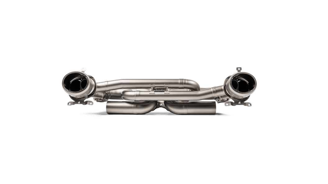 Akrapovič Titanium Slip-On Race Line Exhaust System 2019+ Porsche 911 Carrera /S/4/4S (992 w/Sport Exhaust)