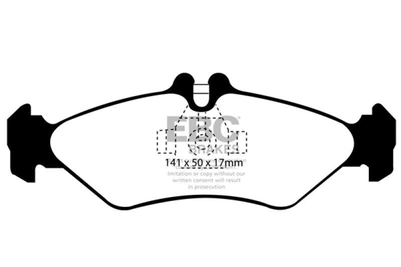 EBC 02-03 Mercedes-Benz Commercial Sprinter Box Van (ATE Rears) Ultimax2 Rear Brake Pads