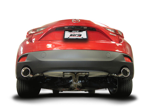 Borla S-Type Axle-Back Exhaust System 2014-2018 Mazda 3 2.0L / 2.5L Automatic and Manual Trans. 5 Door Hatchback