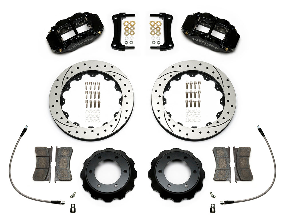 Wilwood Forged Narrow Superlite 6R Big Brake Front Brake Kit Drilled & Slotted 2005-2016 Toyota Tacoma (14")