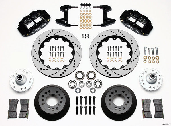 Wilwood Forged Narrow Superlite 6R Drilled Big Brake Front Brake Kit (Hub) 1974-1980 Ford Mustang II / Pinto (original disc brake spindle only)