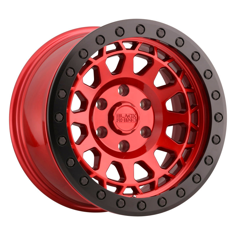 Black Rhino Primm Beadlock 17x8.5 6x139.7 ET-30 CB 112.1 Candy Red w/Black Ring & Black Ring Wheel