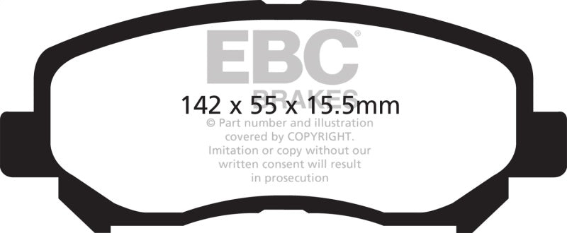 EBC 12+ Mazda CX-5 2 Greenstuff Front Brake Pads