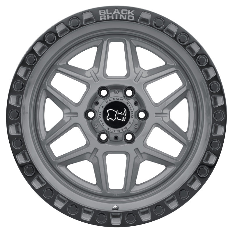 20x9.0 Black Rhino Kelso Battleship Gray w/Black Ring