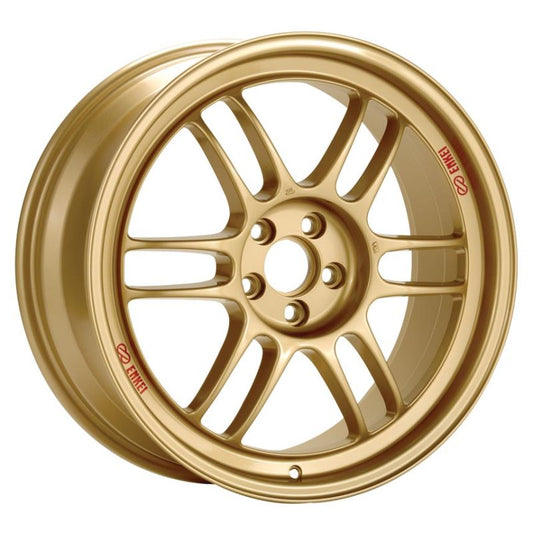 15x8.0 Enkei RPF1 4x100 28mm Offset 75mm Bore Gold Wheel