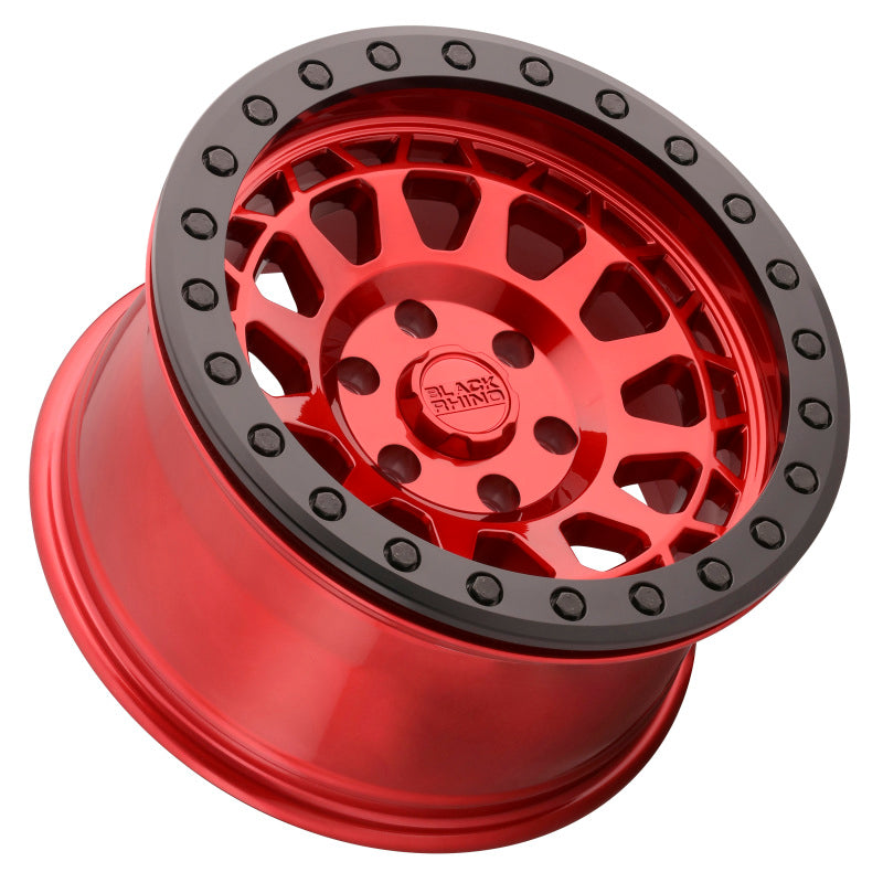 Black Rhino Primm Beadlock 17x8.5 6x139.7 ET-30 CB 112.1 Candy Red w/Black Ring & Black Ring Wheel