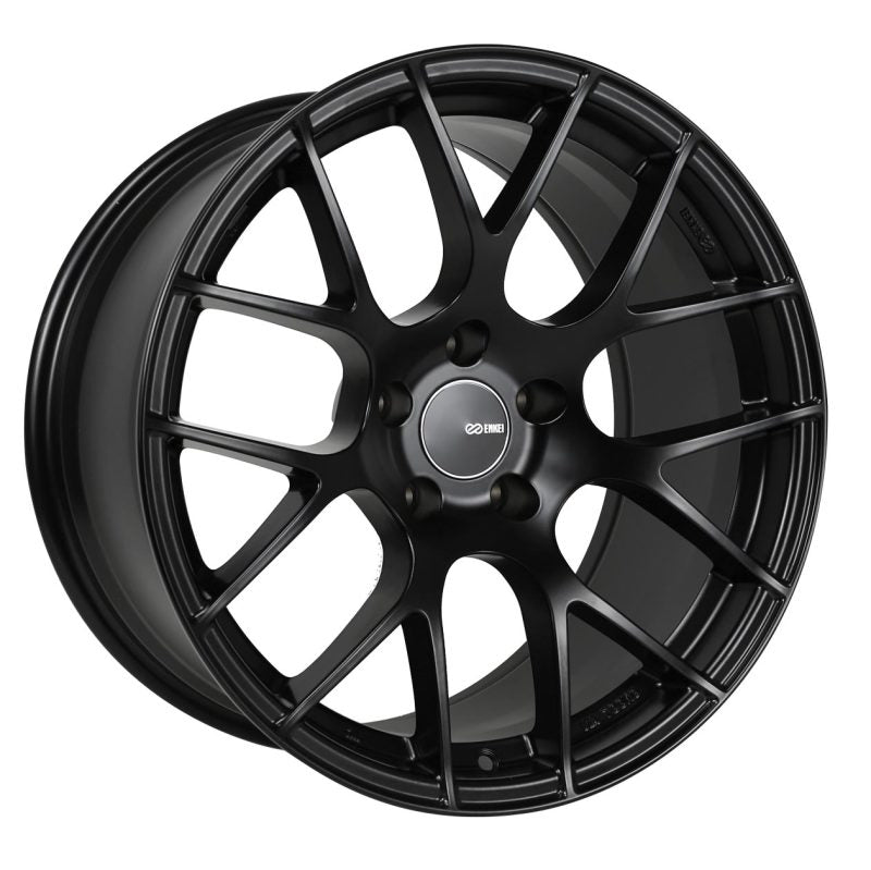 Enkei Raijin 19x9.5 15mm Offset 5x114.3 Bolt Pattern 72.6 Bore Dia Black Wheel