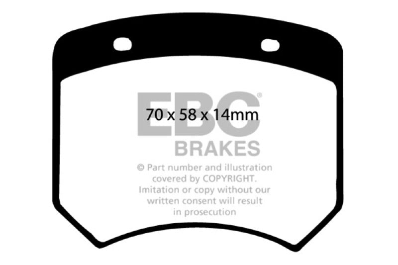 EBC Lockheed LD20 Caliper Orangestuff Brake Pads