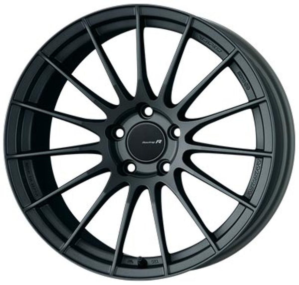 18x8.5 Enkei RS05RR, 45mm ET 5x112 66.5 Bore Matte Gunmetal Wheel