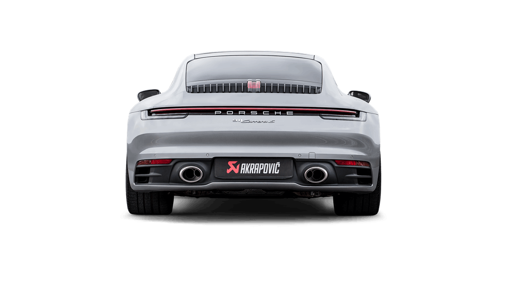 Akrapovič Titanium Slip-On Race Line Exhaust System 2019+ Porsche 911 Carrera /S/4/4S (992 w/Sport Exhaust)