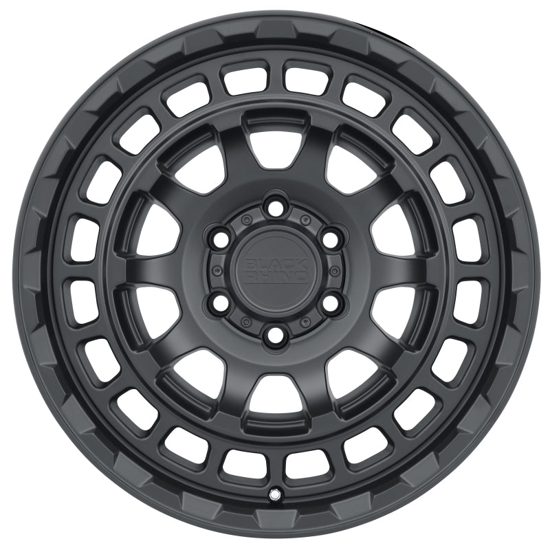 16x8.0 Black Rhino Chamber Matte Black Wheel