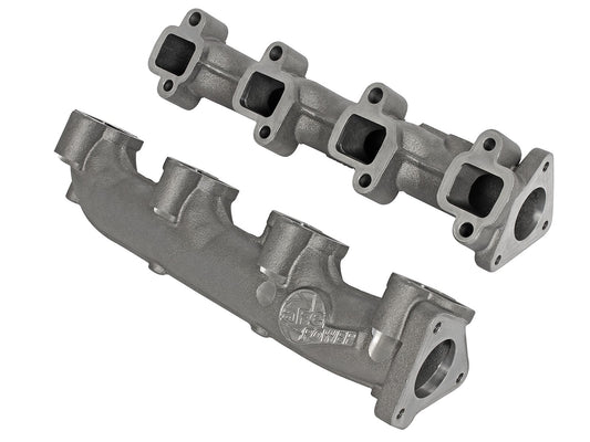 aFe BladeRunner Ported Ductile Iron Exhaust Manifolds 2001-2016 GM Diesel Trucks V8 (6.6L)