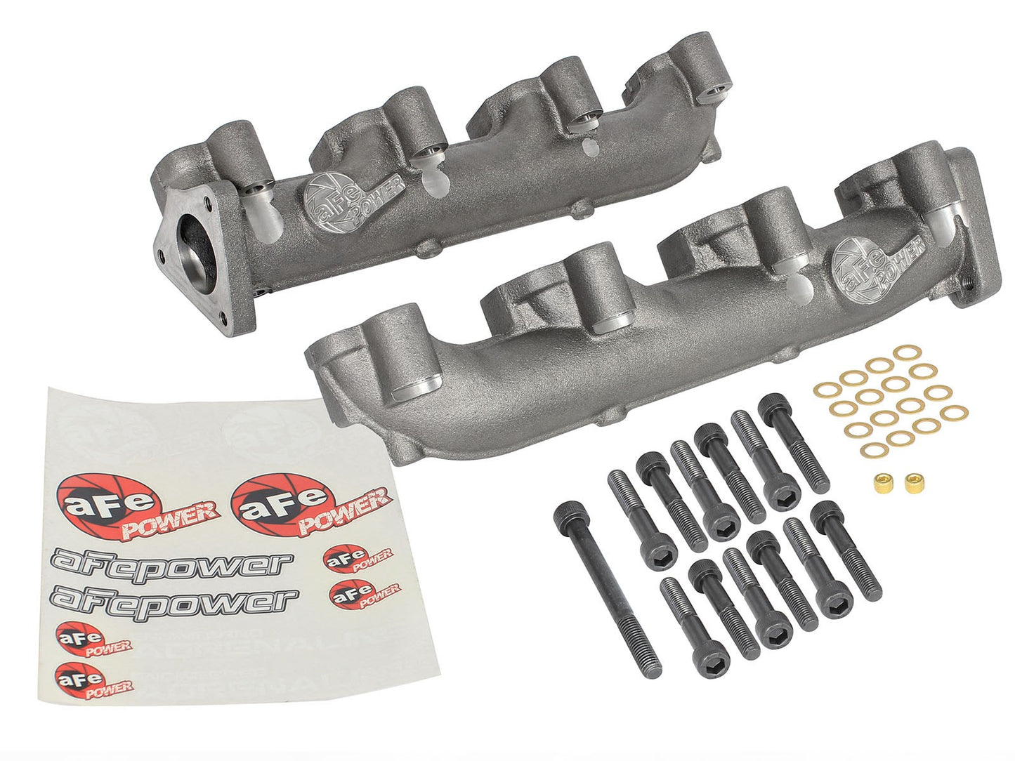 aFe BladeRunner Ported Ductile Iron Exhaust Manifolds 2001-2016 GM Diesel Trucks V8 (6.6L)