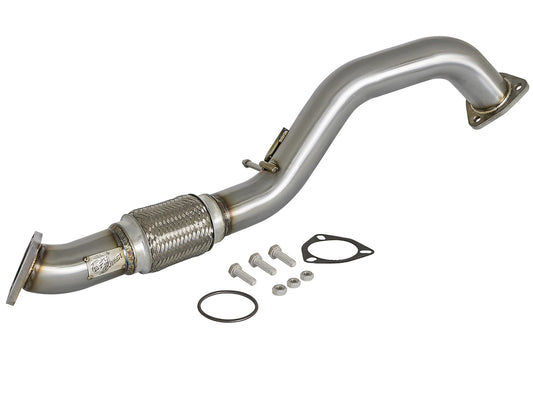 AFE Twisted Steel 2.5in. Rear Down-Pipe/Mid-Pipe 2016-2021 Honda Civic (Coupe/Sedan) 1.5 Turbo