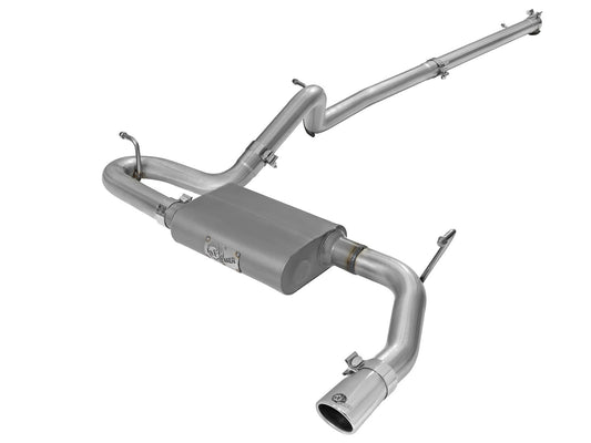 AFE Scorpion 2.5" Aluminized Steel Cat-Back Exhaust System 2007-2016 Jeep Wrangler (JK) Unlimited V6-3.6L/3.8L (4Dr)