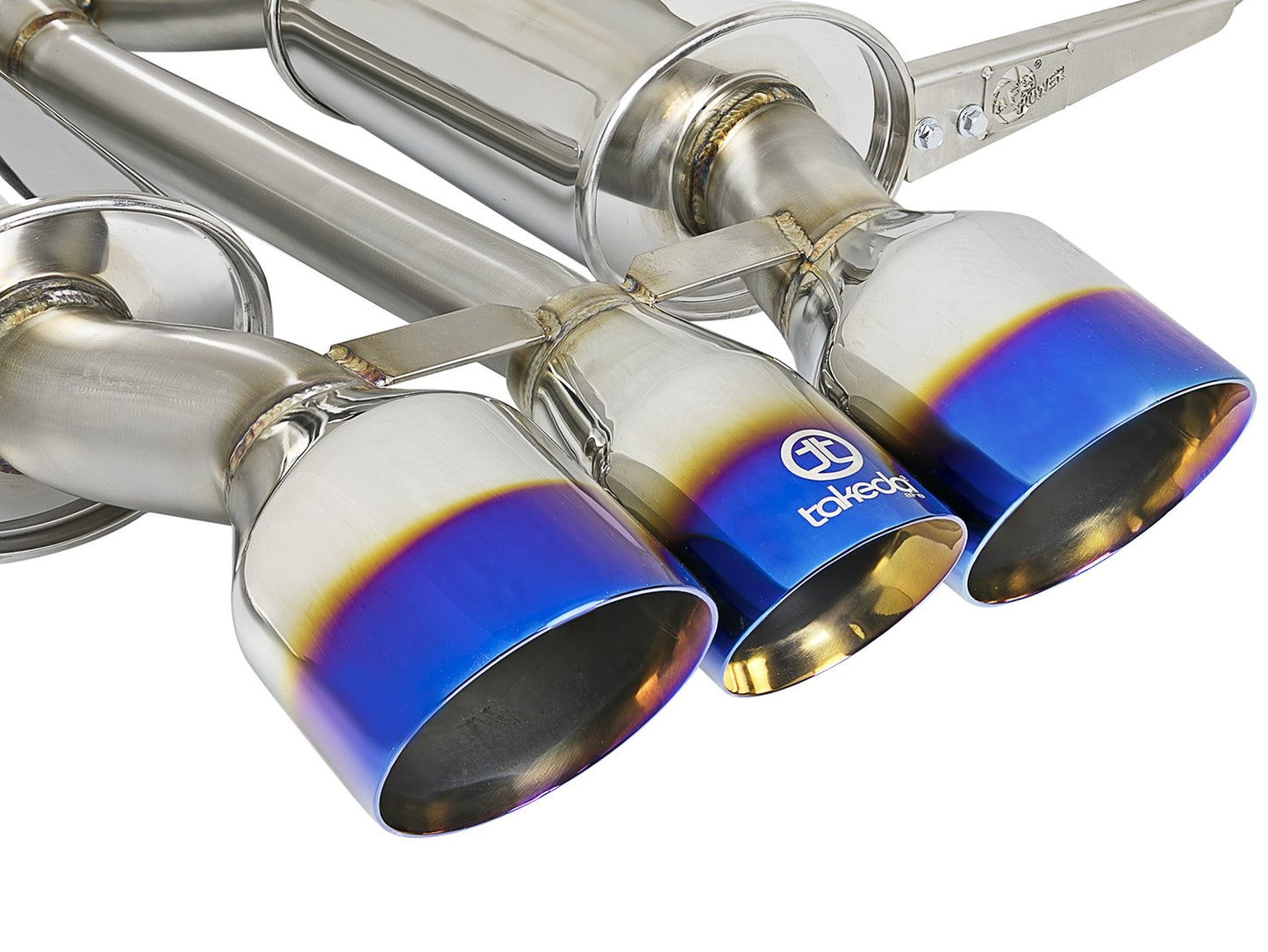 Takeda 3" 304 Stainless Steel Cat-Back Exhaust System 2017-2021 Honda Civic Type R (w/ Blue Flame Tips)