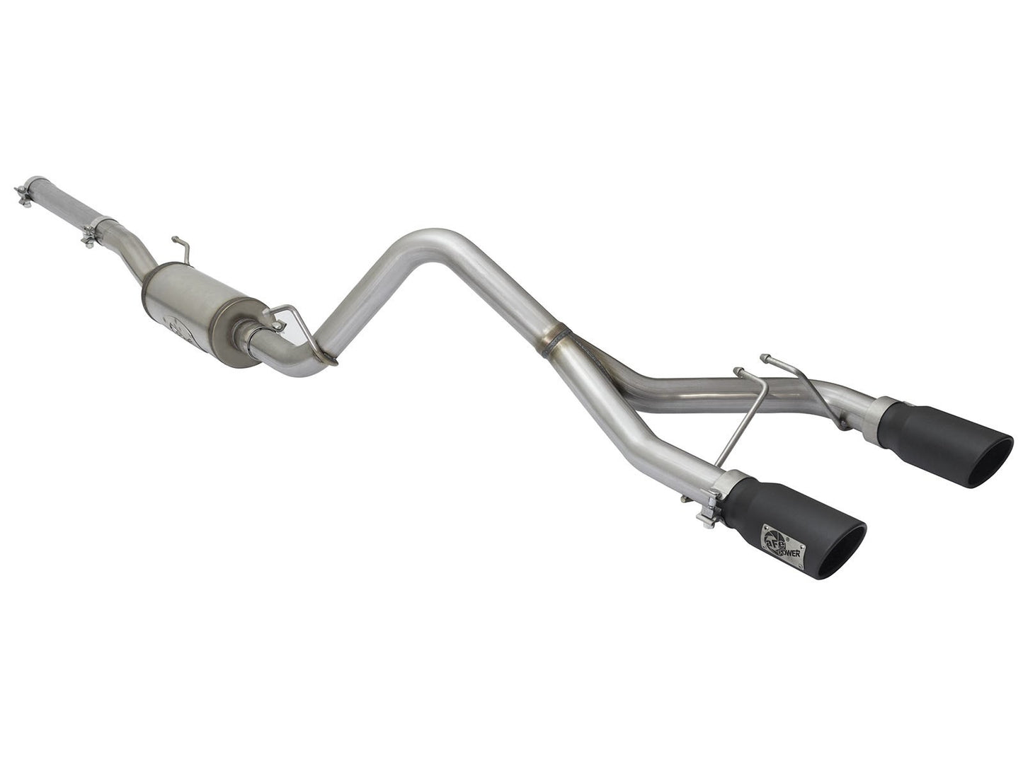 AFE Rebel Series 2-1/2" 409 Stainless Steel Cat-Back Exhaust System 2007-15 Jeep Wrangler (JK) V6-3.6L/3.8L (2/4Dr)