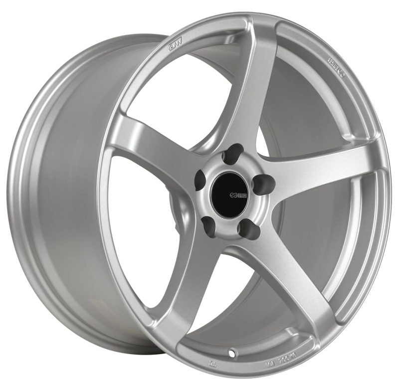 18x9.5 Enkei Kojin 15mm Offset 5x114.3 Bolt Pattern 72.6mm Bore Dia Matte Silver Wheel