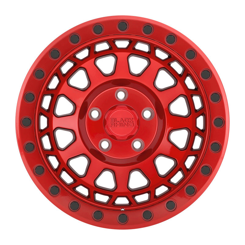 18x9.5 Black Rhino Primm Candy Red w/Black Bolts