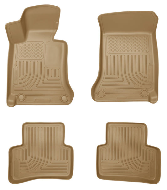 Husky Liners 2012 Mercedes C-Class WeatherBeater Combo Tan Floor Liners