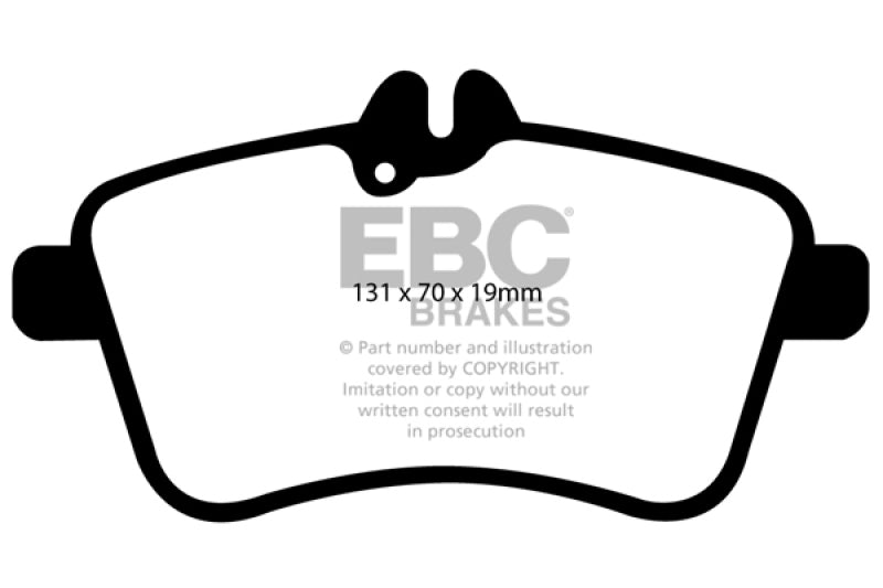 EBC 08-09 Mercedes-Benz B200 2.0 Redstuff Front Brake Pads