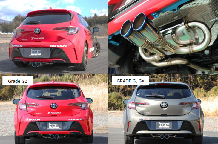 HKS Legamax Sports Exhaust System 2019-2024 Toyota Corolla Sport Hatchback (2ZR/8NR)