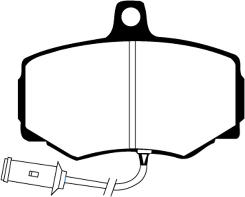 EBC 86-87 Jaguar XJ6 3.6 Greenstuff Front Brake Pads