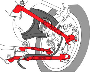 SPC Performance Rear Adjustable Control Arm 2008-2013 Honda Accord / 2009-2013 Acura TSX/TL (Set of 3)