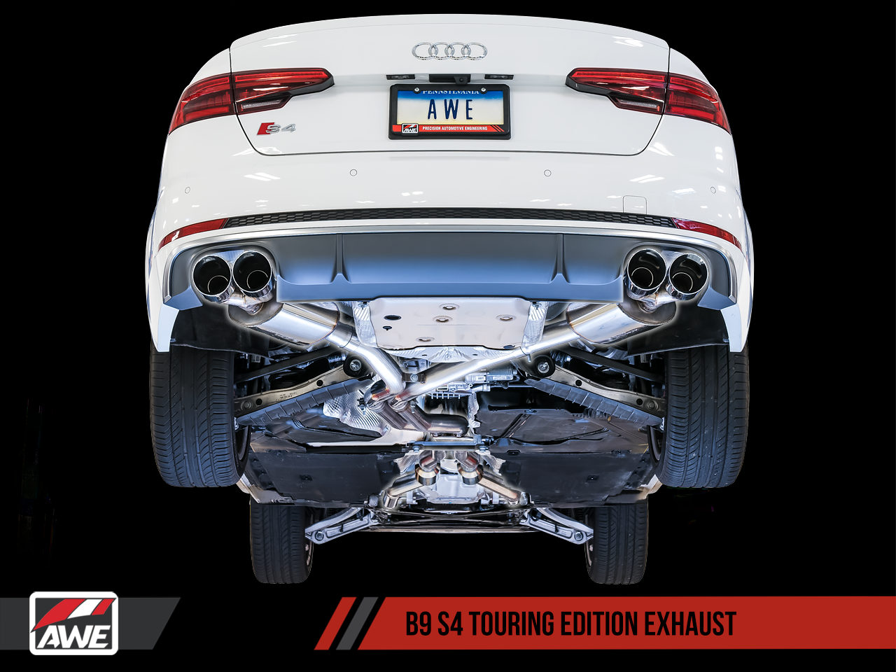 AWE Tuning Touring Edition Exhaust 2018-2024 Audi S4 (B9)